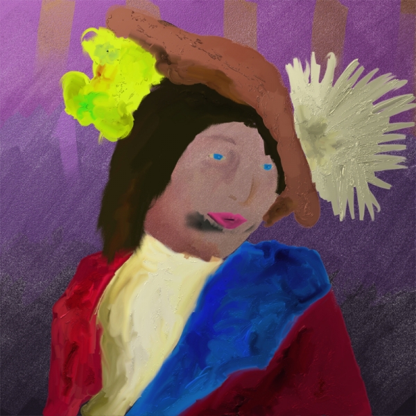 Creation of Françoise, the bearded lady: Step 7